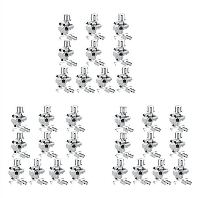 30Pack BPV-31 Piercing Valve Line Tap Valve Kits Adjustable for Air Conditioners HVAC 1/4 Inch,5/16 Inch,3/8 Inch Tubing,30 x BPV-31 bullet piercing tap valve kits,Silver