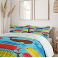 thumbnail image 6 of Ambesonne Whale Duvet Cover Sets, Deep Ocean Animals, 2-King, Multicolor, 6 of 7