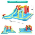 thumbnail image 4 of Ktaxon 7-in-1 Inflatable Water Slide Bounce House with Blower, Long Slide Water Park, Bounce Area & Archway Sprayer for Kids Backyard, 4 of 13