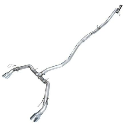 AWE Tuning 2022  Honda Civic Si FE1 FWD Track Edition Catback Exhaust - Dual Chrome Silver Tips