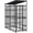37.8" x 75.6" x 78.7", variant on Outdoor Dog Kennel with Roof, 19.8 sq ft Steel Dog Run Enclosure for Playing and Training, Lockable Hinged Door for Security