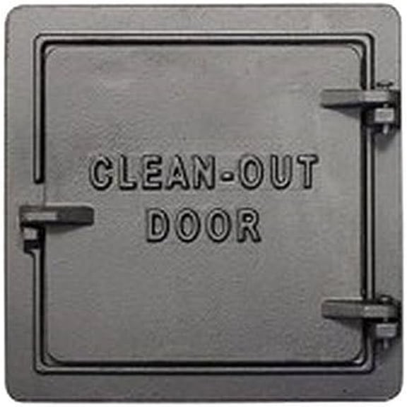 US Stove Cast-Iron Chimney Clean-Out Door - Black, 8 x 8 In, 1 Piece