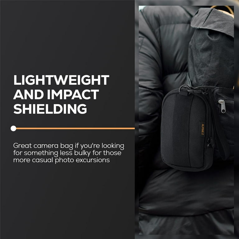 SLINGER Alpine 2 Camera Bag - Compact Sling Bag For Mirrorless & Point & Shoot Cameras, Water-Resistant, Detachable Strap