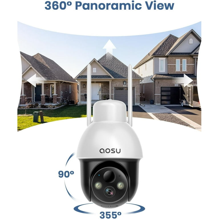 AOSU C2E 2K Security Camera Indoor Review & Test  AOSU Camera 360-Degree  for Home Security 