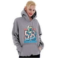 thumbnail image 3 of Vintage Varsity Cheerleader Smurfette Hoodie Sweatshirt Women Brisco Brands S, 3 of 4
