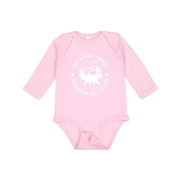 Inktastic The Great Smoky Mountains Are Calling Boys or Girls Long Sleeve Baby Bodysuit