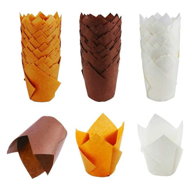 Portavasos de tulipanes para tartas para bodas,cumpleaños,parte