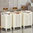 thumbnail image 4 of Multiple Sized Laundry Basket With Brakes On Wheels Sturdy PP Materials Portable for Space Saving and Easy Transport, 4 of 20