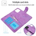 thumbnail image 4 of Allytechgroup Wallet Stand Case for iPhone 16 Pro Max, RFID Blocking PU Learher Rugged with Credit Card Slot Slim Fit Shockproof Full Body Cover for Apple iPhone 16 Pro Max, Purple, 4 of 6