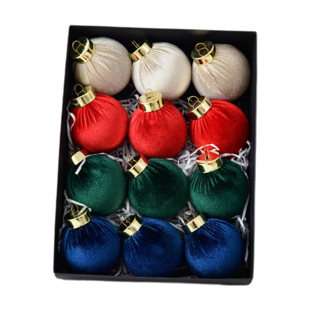 12 adornos navideños decorativos para bolas navideñas irrompibles. Estilo C