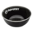 thumbnail image 2 of Petromax Enamelware Dinnerware Bowls, Traditional Lightweight Enameled Steel Tableware for Kitchen and Camping, 2 Pack for Hot or Cold Food, 5.4 oz, Black, 2 of 6