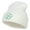 White, variant on Four Leaf Irish Clover Embroidered Long Beanie - White OSFM
