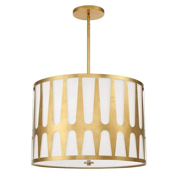 5 Light Pendant in Modern and Contemporary Style-18.37 inches Tall and 24 inches Wide-Antique Gold Finish Bailey Street Home 49-Bel-4611409