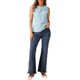 thumbnail image 2 of INSPIRAR CHIC Blusa sin mangas con cuello Peter Pan para mujer, top de jacquard floral, XS, azul claro, 2 of 6