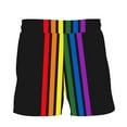 thumbnail image 5 of Lovskoo Men's Beach Board Shorts Summer 2024 Holiday Printing Lgbt Print Casual Comfort Vacation Pride Half Shorts with Drawstring Pocket Black L, 5 of 9