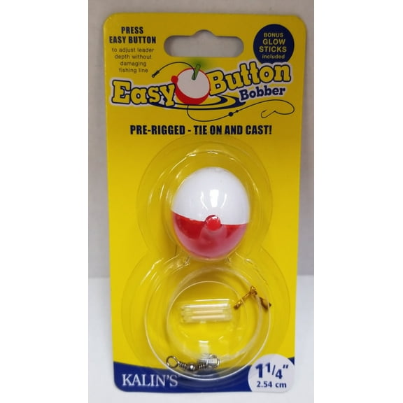 Kalin's Easy Slide Hard Plastic Bobber 1 1/4 in, Fishing Float Kit