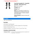 thumbnail image 2 of Front Strut Assembly Kit - Compatible with 2004 - 2009 Toyota Prius 2005 2006 2007 2008, 2 of 2
