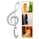 thumbnail image 2 of Abridor de botellas de vino/cerveza con forma de nota musical (plateado), 2 of 7
