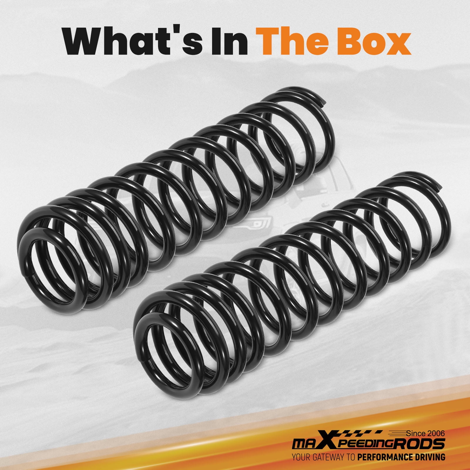maXpeedingrods Front 3.5" Lift Coil Springs for Jeep Wrangler JKU 2007-2017, 4.5" Lift Coil Springs for Jeep Wrangler JK 2007-2017, Suspension Lift Kit, Set of 2