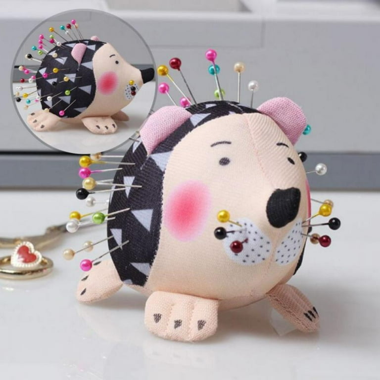 Pin Cushions for Sewing Cute Patchwork Pin Holder 2PCS DIY Craft Hedgehog 