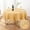 Orange-yellow, variant on Textured Tablecloth Round 60 Inch Waterproof Spill-Proof Wipeable Table Cloth Wrinkle Free Circle Dining Table Cover for Birthday Farmhouse Outdoor Party Tablecloths up to 44'''' Dia Tables