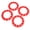 Rouge, variante sur 6 Pouces Universel ATV Moyeu de Roue Décor, Pneus en Plastique Garniture Couverture Jante pour Kart Améliore le Style du Véhicule Décoration Extérieure Personnalisée