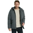 thumbnail image 3 of Ampake Men's Winter Coat Warm Puffer Jacket Waterproof Padded Parka Jacket Gray L, 3 of 7