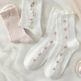 thumbnail image 4 of Calcetines bonitos para mujer, calcetines escolares transpirables de encaje suave, volantes de frutas, dibujos animados para el día de la madre, regalos de Navidad o relleno de medias, 4 of 5
