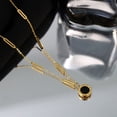 thumbnail image 5 of Collar de eslabones cubanos de oro para mujeres con collares de moda Collar de cadena de eslabones de oro para mujeres y niñas joyería, 5 of 5