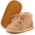 thumbnail image 3 of HsdsBebe?Baby?Boys?Girls?Oxford?Shoes?PU?Leather?Soft?Rubber?Sole?Sneakers??Anti-Slip?Toddler?Ankle?Boots?Infant?Walking?Shoes Moccasins, 3 of 7