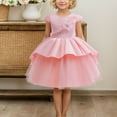 thumbnail image 2 of ZACPNCV Baby Toddler Girls' Special Occasion Dresses Wedding Flower Girl Dress Birthday Ball Gown Pink 5-6 Years, 2 of 9
