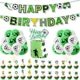 thumbnail image 1 of Kit de fiesta de cumpleaños con temática de fútbol y adorno para tarta de fútbol, 1 of 2