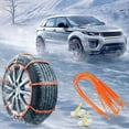 thumbnail image 6 of 1/10/20/30/40PC Large Universal Tire Chains with Gloves, Portable Durable Car Snow Chains, Antis-Skid Reusable Snow Zip Ties Decoration, Cable Tire Decor Snow Chains for Winter Outdoor Car Driving, 6 of 6
