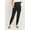 Black, variant on LA CLEF Maternity Waistband Jogger Pant with Pockets