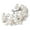 White, variant on Sparkly Crystal and White Pearls Floral Link Cuff