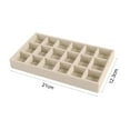 thumbnail image 5 of Walbest Multi-grids Jewelry Display Storage Box, Desktop Finishing Makeup Storage Tray, Dustproof Wooden Easy to Clean Jewelry Storage Box, Size: 8.27" x 4.84", 5 of 7