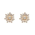 thumbnail image 1 of 2 Pieces Hairpin Headdress Flat Back Non-perforated Design Shiny Rhinestones Beautiful Pearl Flower Buckle for Dancing Party Type 6, 1 of 6