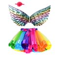 thumbnail image 1 of Conjunto de disfraz de hada para niñas, disfraz de ala de Ángel, disfraz de ala de mariposa, vestido encantador para niños, disfraz de princesa para para altura 80cm Yinane Disfraz de ala de hada, 1 of 8
