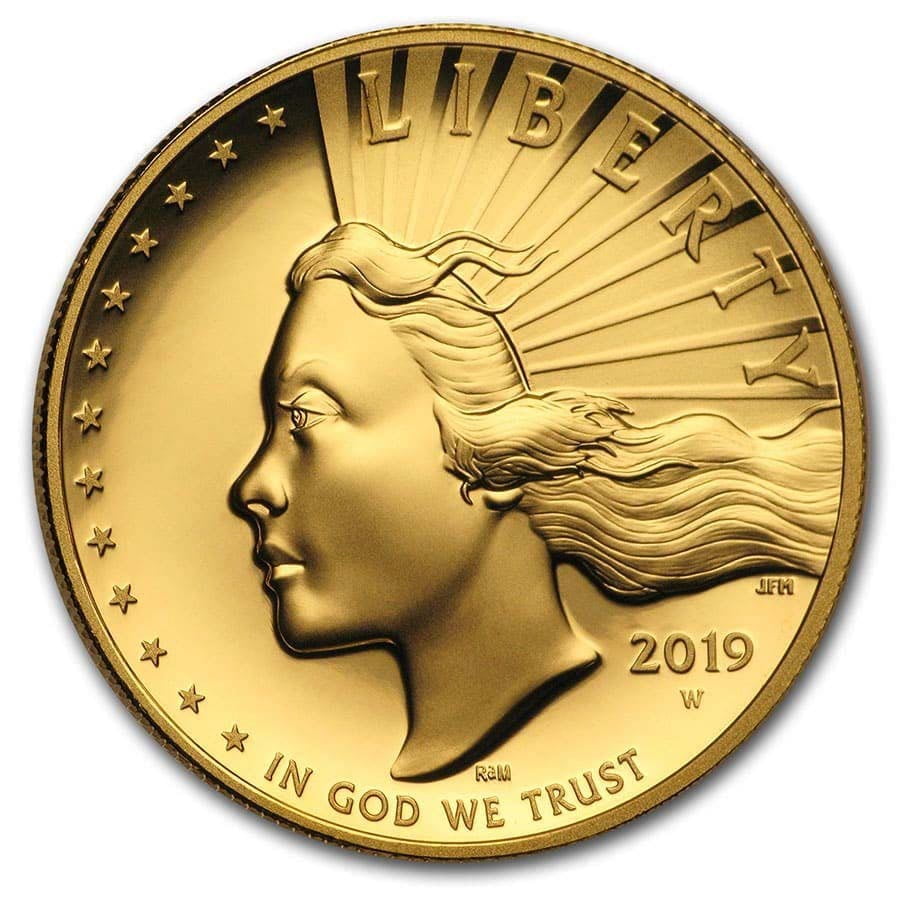 2019-W High Relief American Liberty Gold (w/Box and COA) - Walmart.com