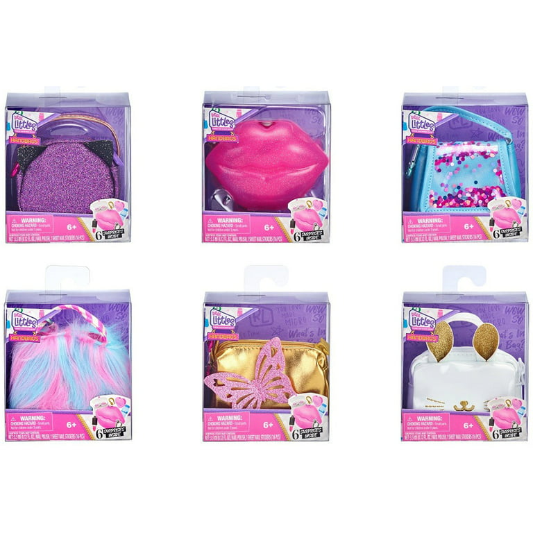 Knick Knack Toy Shack Shopkins Real Littles Handbags Series-3 for Kids, Blue Spangles