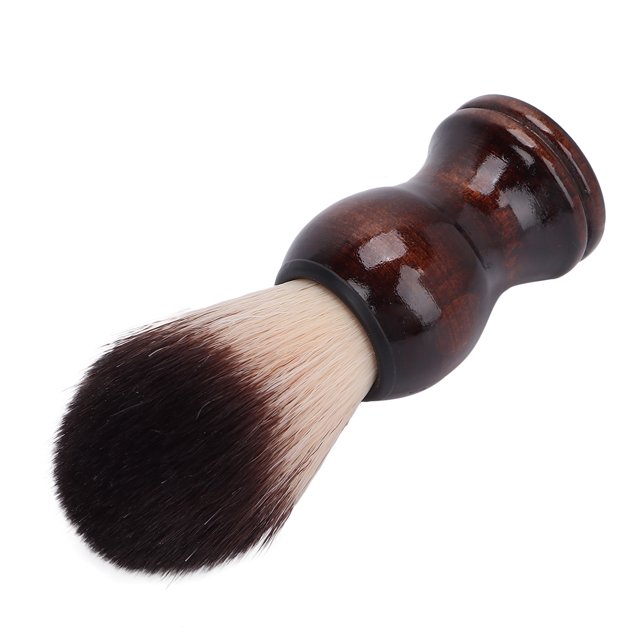 Brocha De Afeitar Para El Cabello, Brocha De Afeitar Portátil Profesional Para Hombres, Mango De Madera Práctico Para Uso De Viaje Para Uso En Salón ANGGREK IH1413