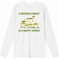 thumbnail image 4 of A Matcha Family Is A Happy Family Adult White Crew Neck Long Sleeve Tee-Large, 4 of 6