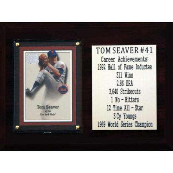 Tom Seaver Mets 6'' x 8'' Plaque