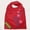 Red, variant on 1pc of a Nylon Reusable Shopping Bag That Is Leak-Proof, Featuring a Clutch Design. It Is a Square-Shaped Foldable Tote Adorned with a Charming