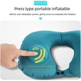 thumbnail image 4 of Almohada inflable de prensa en forma de U, almohada inflable para el cuello, almohada de viaje para hombres y mujeres, almohada inflable automática, 4 of 5