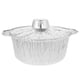 thumbnail image 5 of 6 sartenes redondas de aluminio con tapa, calentamiento rápido y uniforme, recipiente versátil para hornear alimentos, sartén de aluminio, olla de camping de papel de aluminio., 5 of 8
