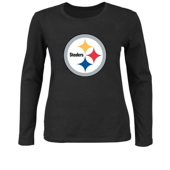 Women's Fanatics Black Pittsburgh Steelers Plus Size Long Sleeve T-Shirt