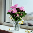 thumbnail image 2 of UV Resistant Faux Flowers Vibrant Artificial Silk Blooms for Outdoor Planters and Indoor Decor Maintenance-Free Floral Arrangement for Patio and Dining Area, 2 of 3
