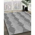 thumbnail image 3 of Ahgly Company Machine Washable Indoor Round Transitional Gray Cloud Gray Area Rugs, 4' Round, 3 of 7