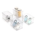 thumbnail image 2 of Mainstays Clear Plastic Organizer Bin for Bathroom- 4 pack, 2 of 11